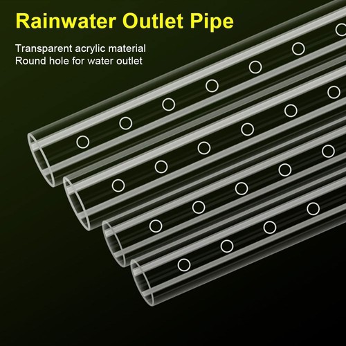 1pcs transparent outflow - outflow, pipe