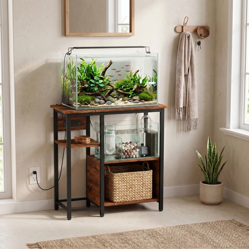 Pawhut fish tank stand - tank, with