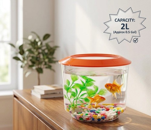 Goldfish small fish bowl - goldfish,