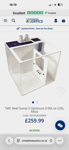 Tmc reef sump marine - sump, acrylic