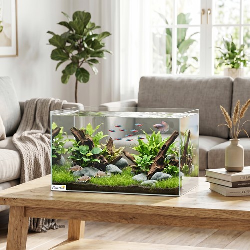 43l fish tank glass aquarium - fish, tank,